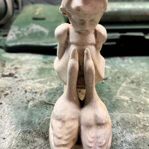 Vintage Bencini Skier Figurine Statue